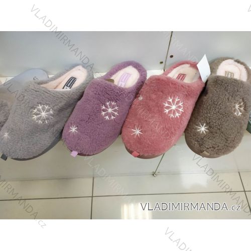 Šľapky papuče zateplené dorast dievčenské dámske (36-41) PSHOES OBUV OBP208F-A7