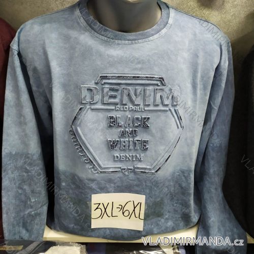Mikina dlhý rukáv pánska (3XL-6XL) TURECKÁ MODA TMF20005