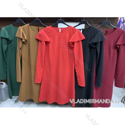 Šaty elegantné vianočné dlhý rukáv dámske (S / M / L ONE SIZE) TALIANSKÁ MÓDA IMWD201275