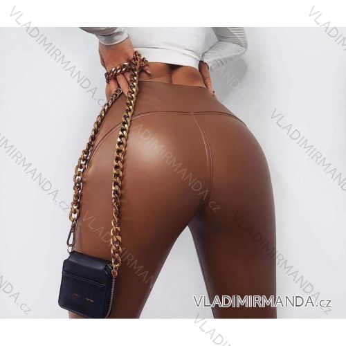 Legíny dlouhé koženkové dámské (S-XL) ITALSKÁ MÓDA IMWD202158black