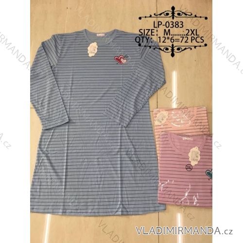 Košele nočné dlhý rukáv dámska (M-2XL) VALERIE DREAM NFL20LP-0383