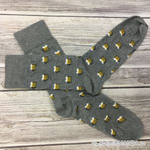 Ponožky veselé pivo slabé pánske CRAZY SOCKS pre pivare (40-43,44-47) POĽSKÁ MODA DPP20026B