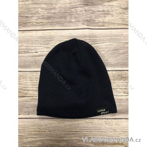 Čiapky zimné zateplená flaušom pánska (ONE SIZE) POĽSKÁ VÝROBA PVF20005