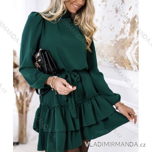 Šaty dlhý rukáv dámske (S / M ONE SIZE) TALIANSKÁ MÓDA IMWD201558