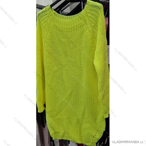 Sveter predĺžený dlhý rukáv dámske (S / M ONE SIZE) TALIANSKÁ MÓDA IMM20993