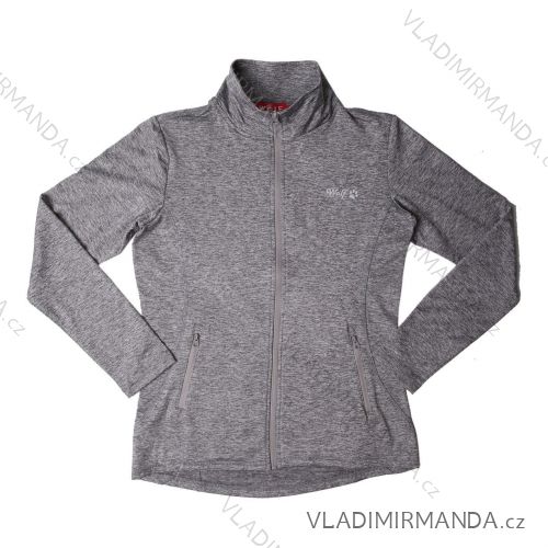 Mikina dlhý rukáv na zips dámska (M-2XL) WOLF M2161