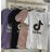 Tričko krátky rukáv dámske tik tok (uni s / l) TALIANSKÁ MÓDA IM420851 S/L one size biela