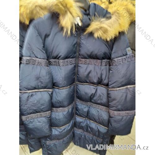 Bunda s kožušinkou na zips dámska (SL) TALIANSKÁ MÓDA IM721002