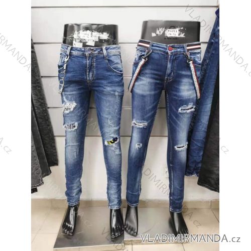 Rifle jeans dlhé pánske (M-3XL / 30-38) JEANS JWA21004