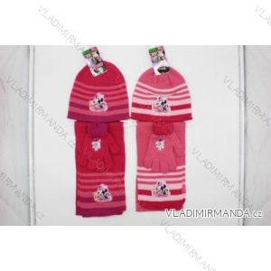 Set čiapka, šál, rukavice minnie mouse detský dievčenský (ONE SIZE) SETINO MIN-A-KNSET-103