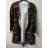 Cardigan s kapucňou dámsky maskáčoch (uni s/m/l) ITALSKá MóDA IM520044/DR maskáčová khaki S / M / L