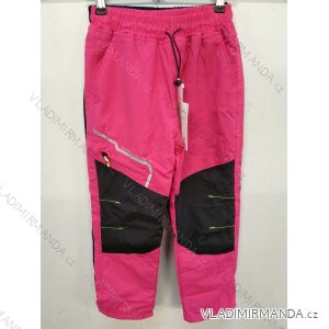 Kalhoty šusťákové zateplené flaušem dětské dívčí (98-128) CHILDHOOD CCL21K-8354