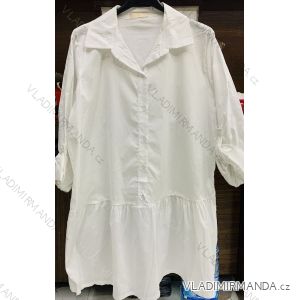 Šaty košeľové dlhý rukáv dámske (S / M ONE SIZE) TALIANSKÁ MÓDA IMWD21097