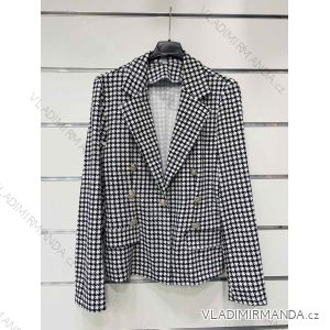 Sako elegantný dlhý rukáv na gombíky dámske (S / M ONE SIZE) TALIANSKÁ MÓDA IMWK21065