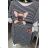 Šaty klasik douhý rukáv prúžok (S / M ONE SIZE) TALIANSKÁ MÓDA IMM21031