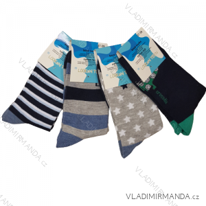 Ponožky slabé dětské dorost chlapecké (34-39) LOOKEN ZTY-8830