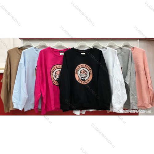 Mikina tenká dlhý rukáv dámska (S / M / L ONE SIZE) TALIANSKÁ MÓDA IMWG21014