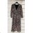 Šaty elegantné šifónové dlhý rukáv dámske (S / M ONE SIZE) TALIANSKÁ MÓDA IMWK21098