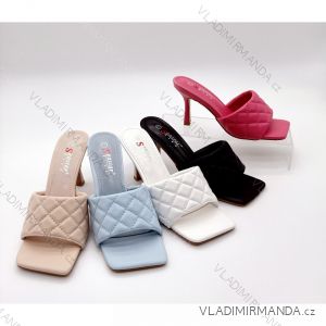 Šľapky na podpätku dámske (36-41) SSHOES OBUV OBSS21T367