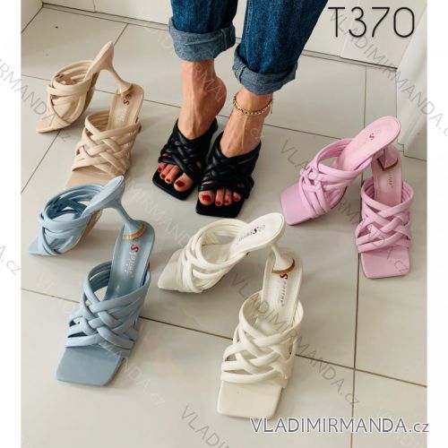 Šľapky na podpätku dámske (36-41) SSHOES OBUV OBSS21T370