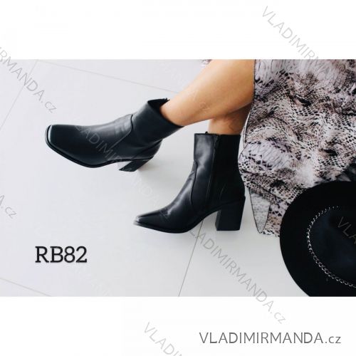 Čižmy nízke členkové na podpätku dámske (36-41) SSHOES OBUV OBSS21RB82