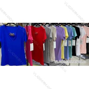 Tričko krátky rukáv dámske (S / M ONE SIZE) TALIANSKÁ MÓDA IMM21129