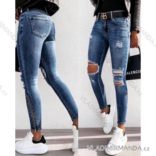 Rifle jeans dlhé se zipem dámske (XS-XL) RE-DRESS IMWH21RE3663-A
