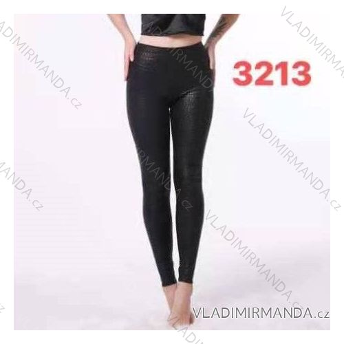 Legíny dlhé koženkové dámske (S-XL) TALIANSKÁ MÓDA IMM213213