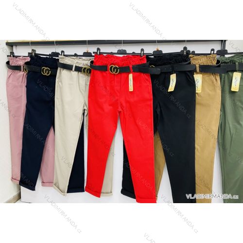 Nohavice elegantné dlhé dámske (S-XL) TALIANSKÁ MÓDA IMWH21014