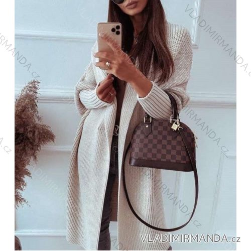 Cardigan pletený tenký dlhý rukáv dámsky (S / M ONE SIZE) TALIANSKÁ MÓDA IMWL21014