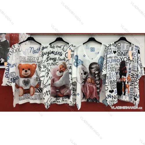 Tunika dlhý rukáv dámska (S / M ONE SIZE) TALIANSKÁ MÓDA IMWG21042