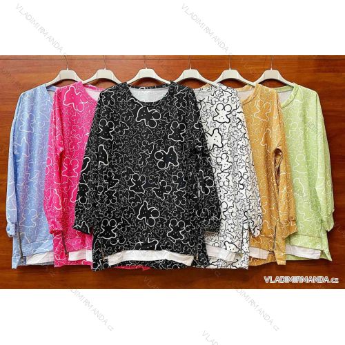 Tunika dlhý rukáv dámska (S / M / L ONE SIZE) TALIANSKÁ MÓDA IMWD21353