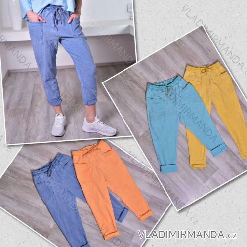Nohavice Rifle jeans baggy nízky sed dámske (S / M / L ONE SIZE) TALIANSKÁ MÓDA IM521018