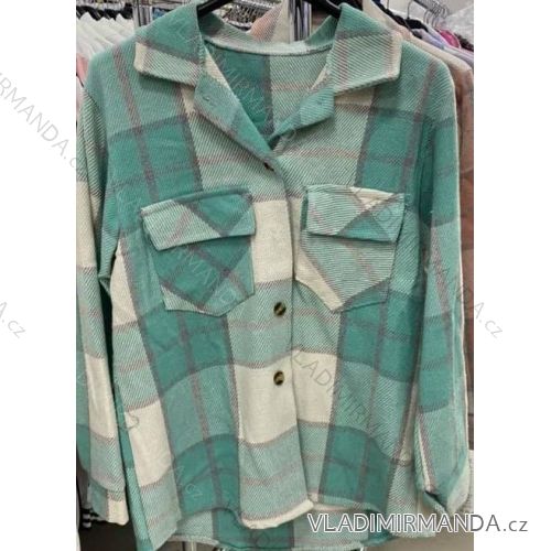Kabát dlhý rukáv dámsky (S / M ONE SIZE) TALIANSKÁ MÓDA IMM21208