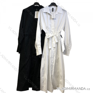 Šaty košeľové dlhý rukáv dámske (S / M ONE SIZE) TALIANSKÁ MÓDA IMM21549