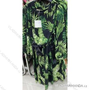 Šaty elegantné dlhý rukáv šifónové dámske (S / M ONE SIZE) TALIANSKA MODA IMM21301