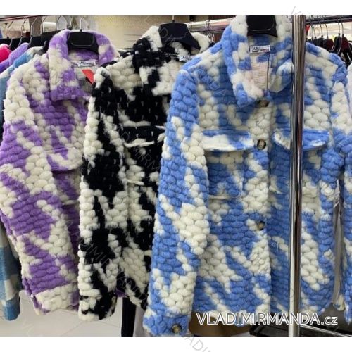Kabát krátky jarné dlhý rukáv dámsky (S / M / L ONE SIZE) TALIANSKÁ MÓDA IMM21303