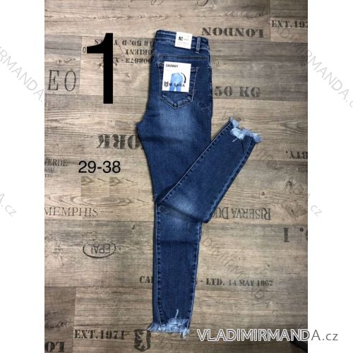 Rifle jeans dlhé dámske nadrozmerné (29-38) M.SARA MA621036