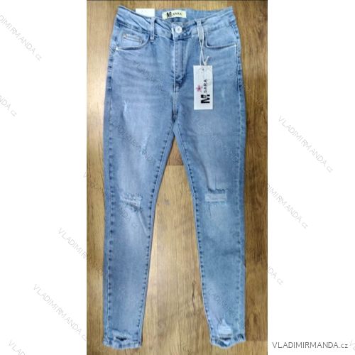 Rifle jeans push-up dlhé dámske (XS-XL) M.SARA MA121S5226-9