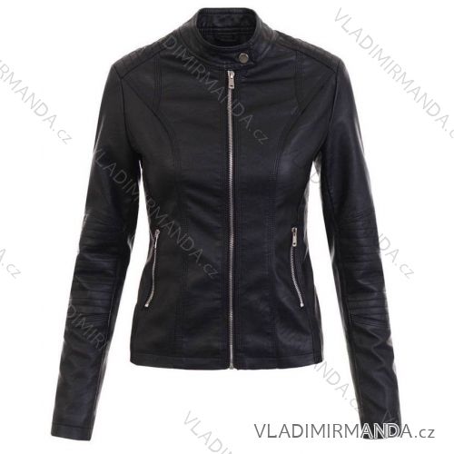 Bunda koženková dlhý rukáv dámska (XS-XXL) MA521B1101-1