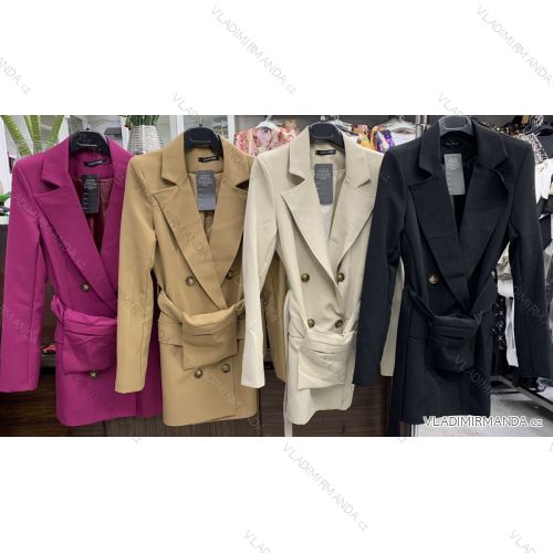 Sako elegantný dlhý rukáv na gombíky dámske (S-XL) TALIANSKÁ MÓDA IMWD21654