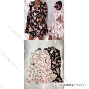 Šaty elegantné dlhý rukáv dámske (S / M ONE SIZE) TALIANSKÁ MÓDA IM921055
