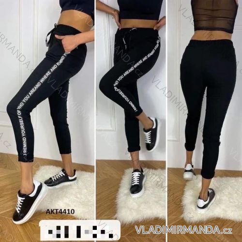 Tepláky dlhé dámske (M-2XL) TALIANSKÁ MÓDA IMWY21AKT4410