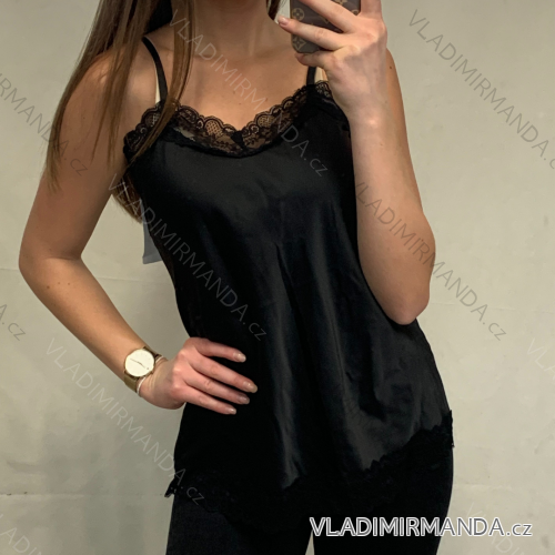 Tielko letné s čipkou dámske (S / M / L ONE SIZE) TALIANSKÁ MÓDA IM421321 biela S / M / L one size