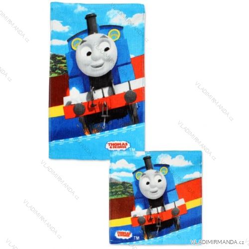 Set uterák na ruky a uterák na tvár mašinka tomáš detský chlapčenský (30x30 cm, 30x50 cm) SETINO 821-337