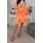 Šaty letní motýlkové krátký rukáv dámské (S/M/L ONE SIZE) ITALSKA MÓDA IMM21671/DR