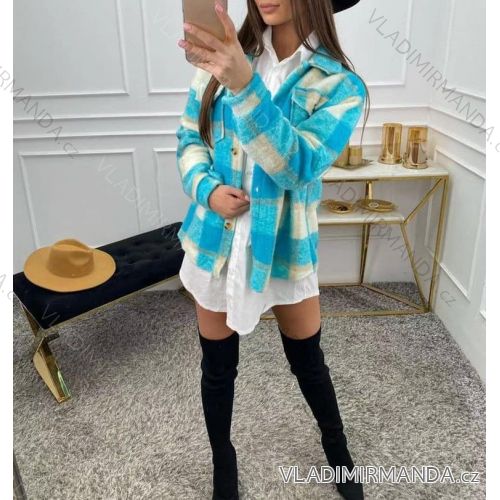 Kabát krátky jarné dlhý rukáv dámsky (S / M / L ONE SIZE) TALIANSKÁ MÓDA IMM21302