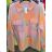 Kabát krátky jarné dlhý rukáv dámsky (S / M / L ONE SIZE) TALIANSKÁ MÓDA IMM21302