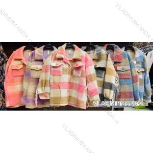 Kabát jarné krátky na gombíky dámsky (S / M ONE SIZE) TALIANSKÁ MÓDA IMWD21763