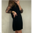 Šaty elegantné dlhý rukáv dámske (S / M ONE SIZE) TALIANSKÁ MÓDA IMWD21799